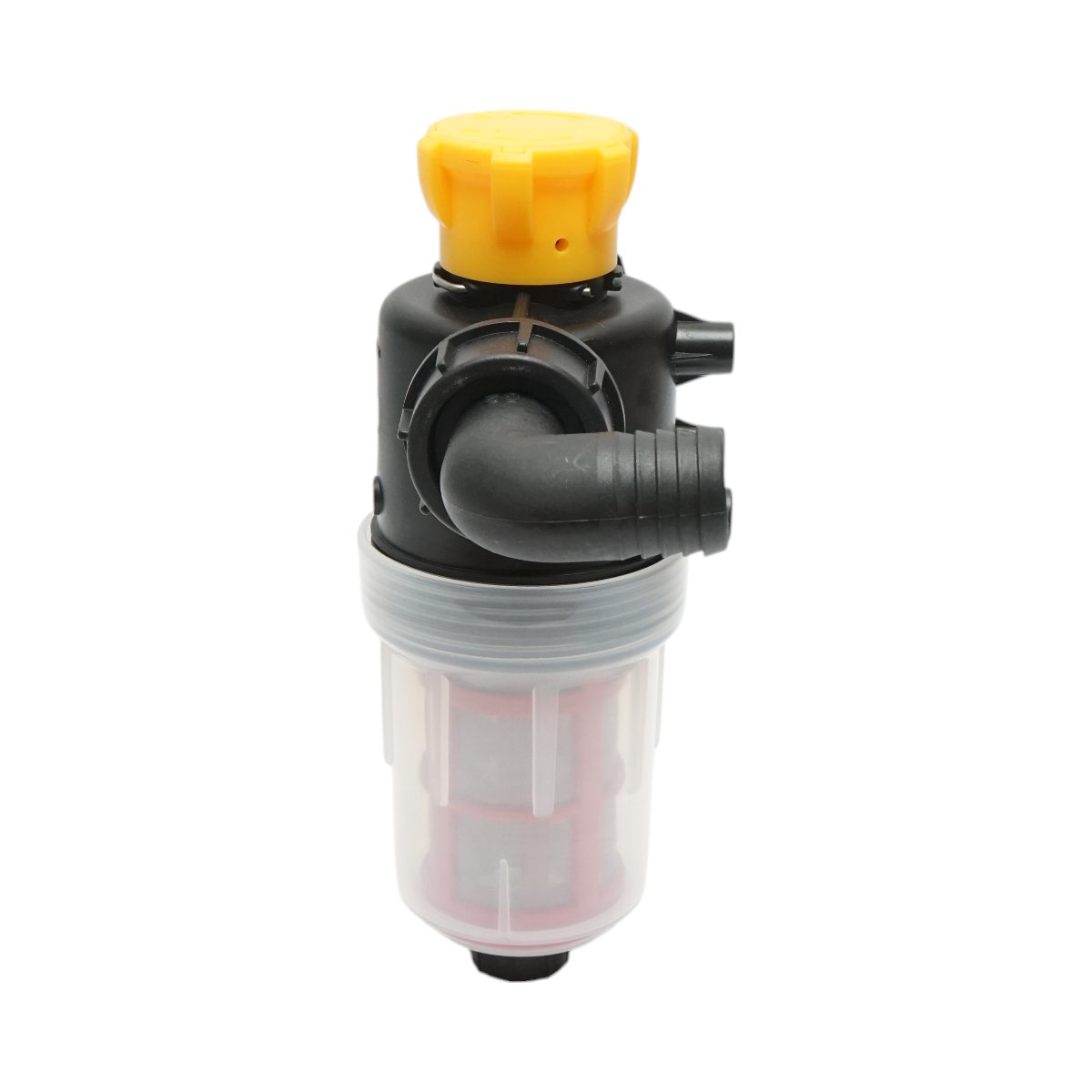 Filtru erbicidator transparent cu 2 site si valva autocuratare, racord 32mm
